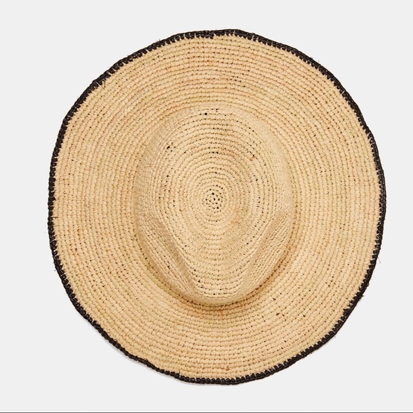 Zara Contrast Raffi Hat - Picture 2 of 5